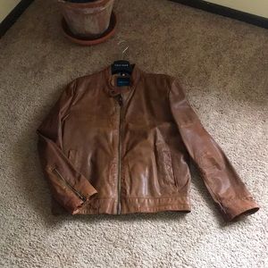 Cole Haan Goatskin Leather Jacket